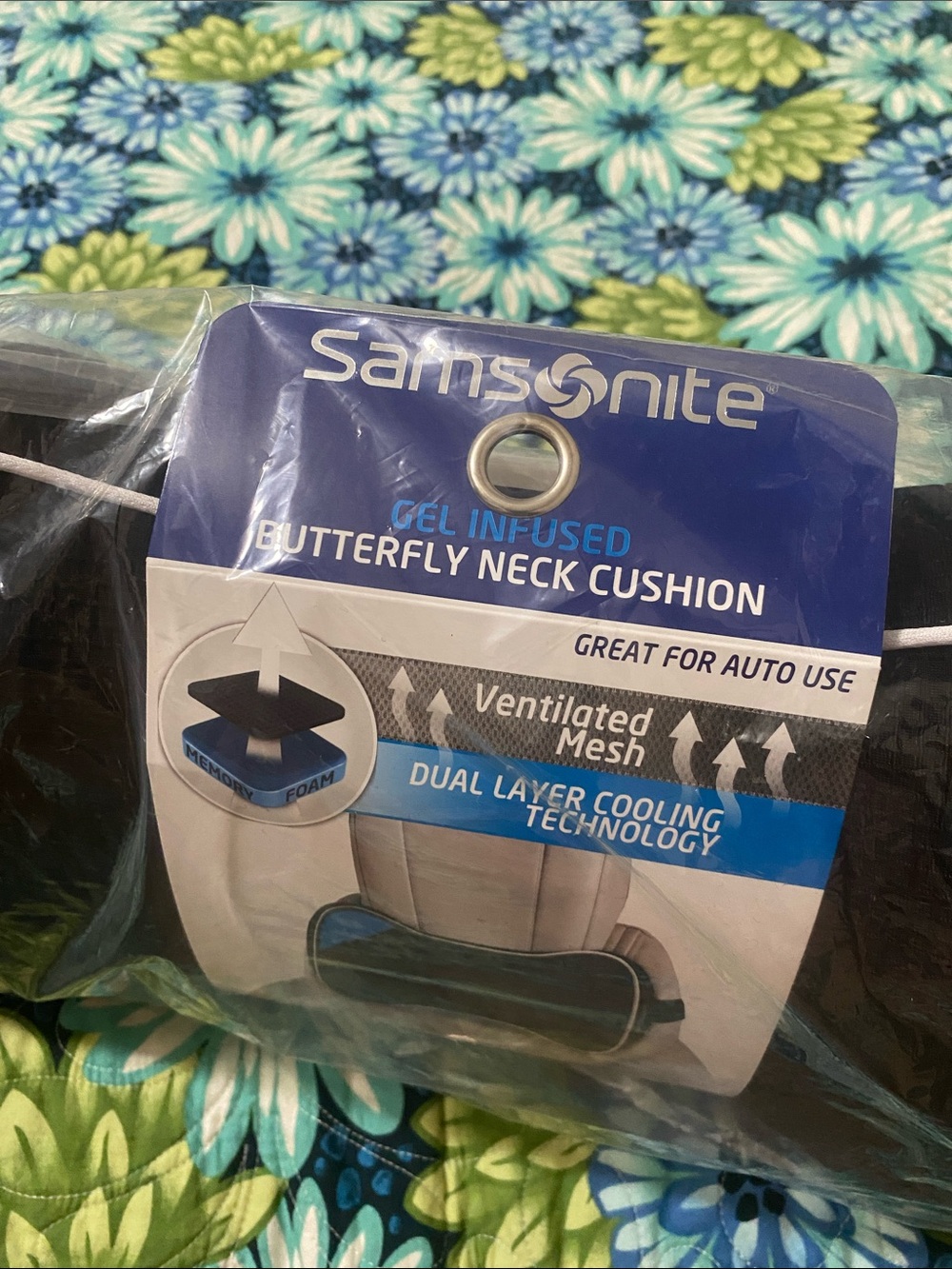 Samsonite Gel Infused Butterfly Neck Cushion